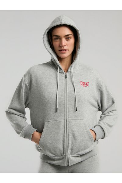 EVERLAST Hanorac cu glugă pentru femei Ever Classics Wmn Grey Melange