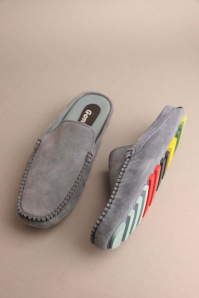 Gondol Papuci clasici pentru bărbați din piele naturală Blue Suede 41 Ttx.301