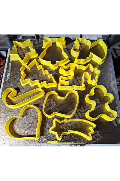 Nar Promosyon Play Dough Mold: 10Pcs New Year's Candy, Clay and Ceramic Mud