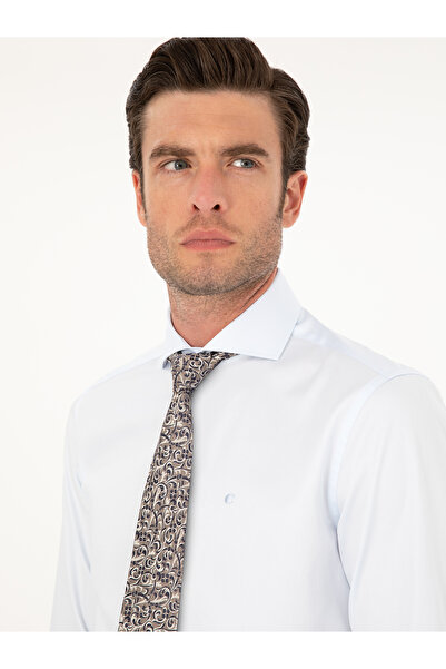 Cacharel Açık Mavi Slim Fit Pamuk Klasik Gömlek 50287784-VR003