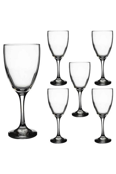 Cesiro Set of 6 glass stemmed glasses, 380 ml, Cesiro