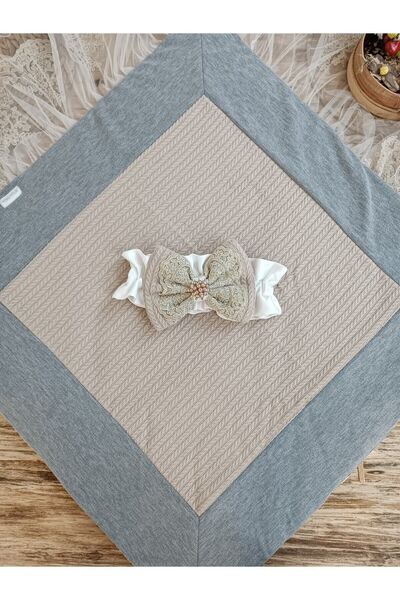 Tomuycuk Baby Blanket Outer Swaddle Knitwear Lace Baby Swaddle Unisex Hospital Exit Mevlütlük Gift