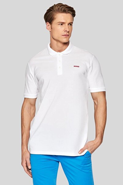 HUGO Boss Erkek Polo T-shirt Beyaz