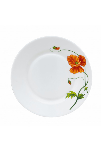 Cesiro Opal White dessert plate with flowers, 20 cm