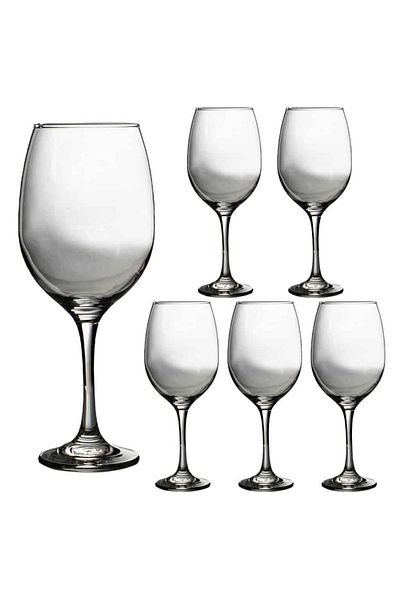 Cesiro Set of 6 580 ml glasses with glass stem, Cesiro
