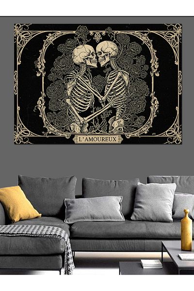 Tablomega Canvas Decorativ Dragoste de schelete - Tablou din lemn MDF