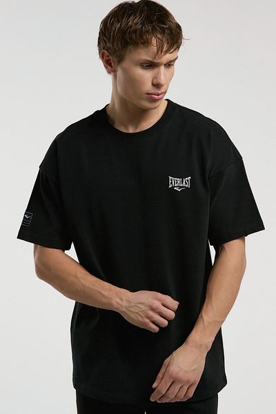 EVERLAST Ανδρικό μπλουζάκι Ever Essentials Oversize μαύρο