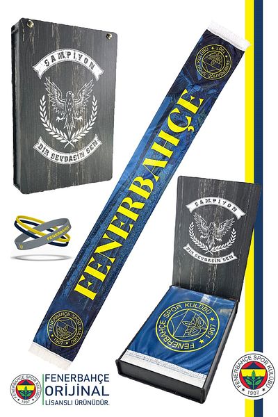 Fenerbahçe Γνήσιο Αδειοδοτημένο Τραγούδι You Shawl Σετ με καναρινό πουλί