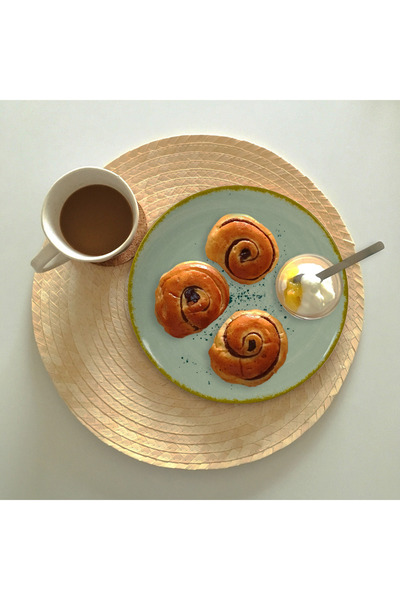 Cesiro Set farfurii 12 piese, pentru 4 persoane, Light Pistachio, Cesiro, Verde Pastel