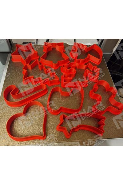 Nar Promosyon Play Dough Mold: 10Pcs New Year's Candy, Clay and Ceramic Mud