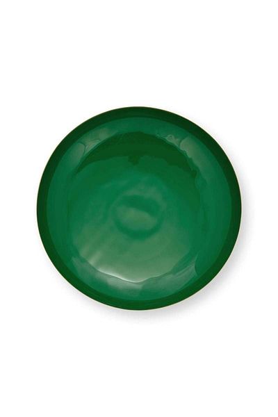 Pip Studio Metal fruit bowl, Pip Studio, Low Dark Green, 12.50x35 cm