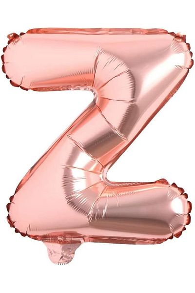 MAXEE STORE Maxee birthday balloon, letter Z, foil, pink, 40 cm