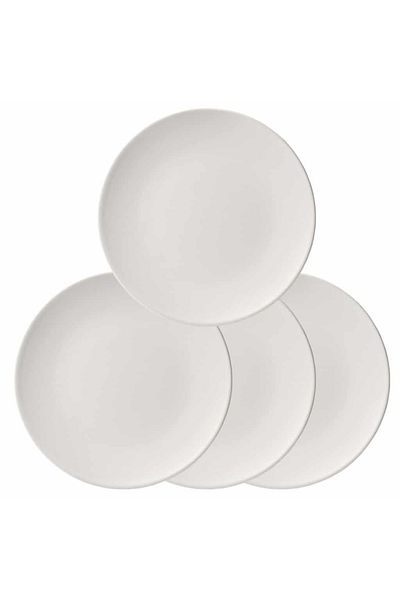 Cesiro Taste Elegance: Set of 4 dessert plates 20 cm Matt White