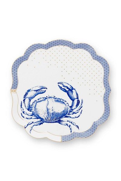 Pip Studio Porcelain tray, 24x24cm, Pip Studio, 24x24cm, Royal White collection