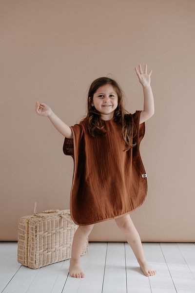 TBA COLLECTION Brown Muslim Poncho