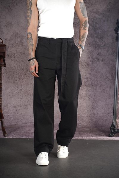 Butik Trend We Belted Baggy Fit Gabardine Trousers