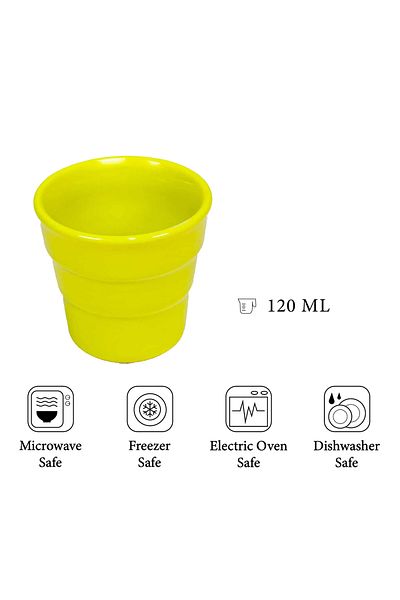 Cesiro Pahar cu model Verde Neon de 120 ml, Cesiro