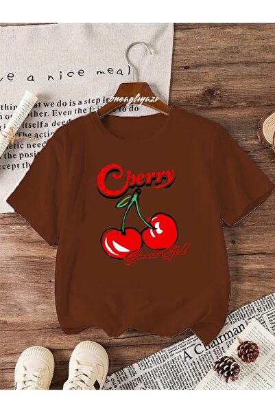 oneagılyazı Παιδικό μπλουζάκι με στάμπα Cherry