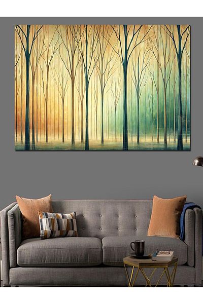 Tablomega Abstract Trees Forest Διακοσμητικός καμβάς - Ξύλινος πίνακας MDF