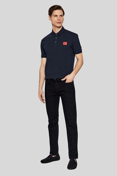 HUGO Navy Blue Men's Polo T-shirt