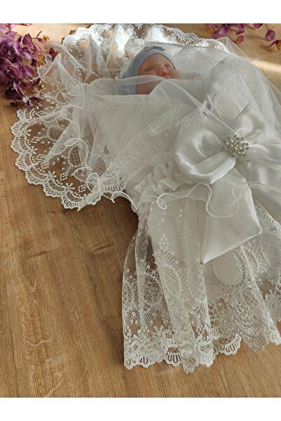 Tomuycuk Baby Outer Swaddle Blanket Newborn Baby Swaddle Girl Boy Hospital Exit Mevlütlük Cotton