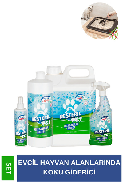 Resteril Kedi Kumu Koku Giderici Köpek Çiş Eğitim Spreyi Köpek Koku Giderici ...