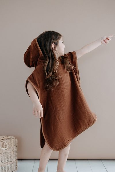 TBA COLLECTION Brown Muslim Poncho