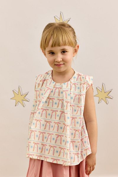Fahhar Kids Pantofi deschisi cu model cu panglică roz