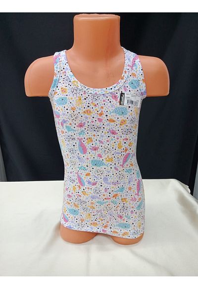 Tutku Girl's Undershirt Wide Straps 5 Pieces