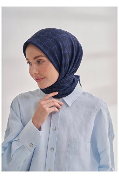 ARMANDA Cotton monogram zincir desen eşarp