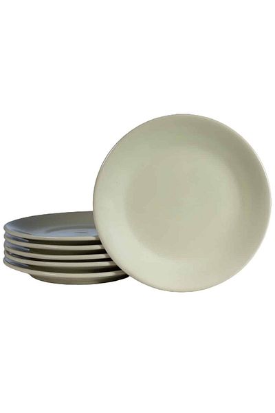 Cesiro Set of 6 dessert plates Cream Ivoire, 20 cm