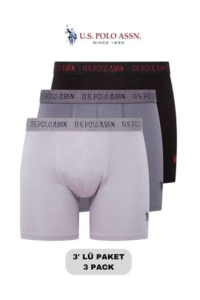 U.S. Polo Assn. Άνδρας, Αδειοδοτημένος, USPA, Σετ Boxer 3 τεμαχίων (Κουτί)