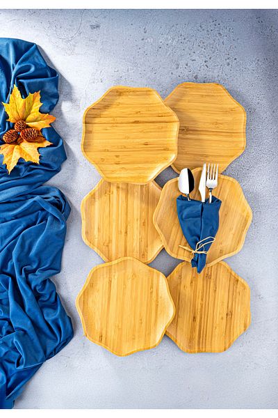 Bambum Pappi 6-Piece Cake Plate Set 25cm