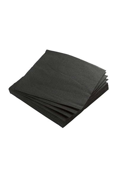 Cesiro Șervețele 24x24, 2 straturi, negre, 100 buc/pachet