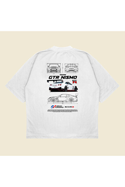 PURE POWER Μπλουζάκι Nissan Gtr Nismo με τύπωμα oversized Unisex από βαμβακερ...