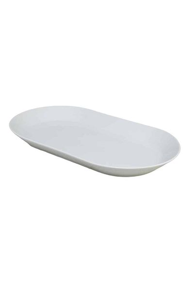 Cesiro White Porcelain Plate 38 x 21 x 4 cm