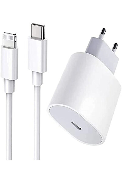 pukotech Iphone Tüm Serilerle Uyumlu 20w Hızlı Şarj Aleti Adaptör Kablo 6,7,8,x,11,12,13,14