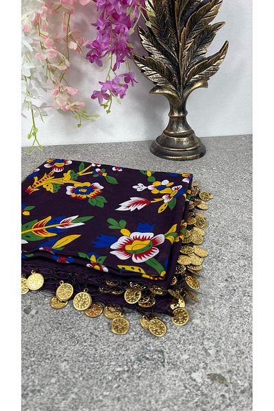 Sobe Hediyelik Çengelköy Slap Sequin Writing Scarf