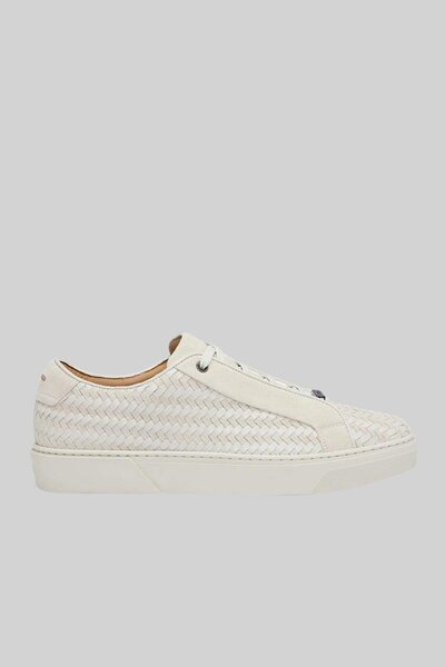 BOSS Logolu Hakiki Deri Sneaker Ayakkabı Erkek AYAKKABI 50514547 110
