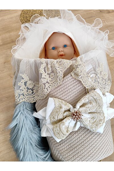 Tomuycuk Unisex Baby Blanket Swaddle Lacy Newborn Hospital Release Gift