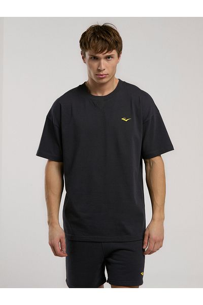 EVERLAST Ανδρικό μπλουζάκι Ever Classics Oversize με στάμπα στην πλάτη καπνιστό