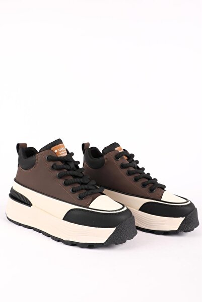 Hayati Arman Women's Thick Sole Lace-Up Sneaker Brown