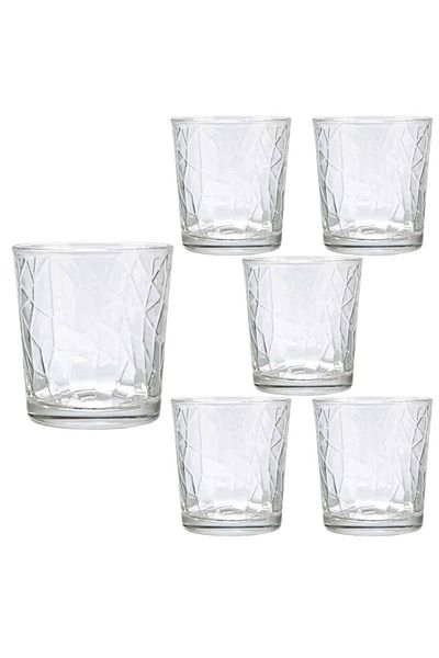 Cesiro Set 6 pahare din sticla de 285 ml, Cesiro