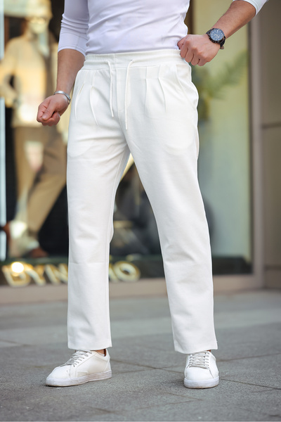 Minharir Pile Detailed Men's Baggy Trousers