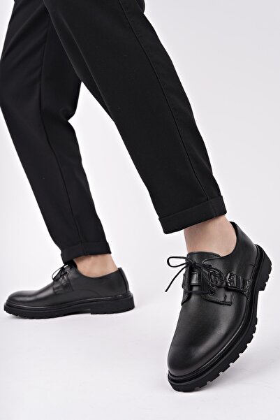 MUGGO Ανδρικά καθημερινά casual παπούτσια Prague Lace-Up από γνήσιο δέρμα