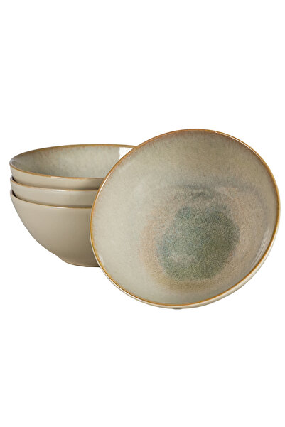 Cesiro Set 4 boluri, 600 ml, Shell, Cesiro, Fabricat in Romania, Crem deschis...