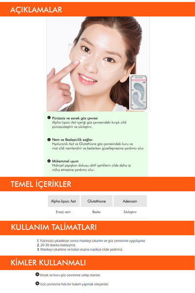 Missha Hyalüronik Asit İçerikli, Yaşlanma Karşıtı Göz Bakım Maskesi Speedy Solution Firming Gel Eye Patch