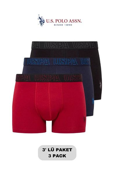 U.S. Polo Assn. Male, Licensed, Uspa, 3 Boxer Set (Boxed)