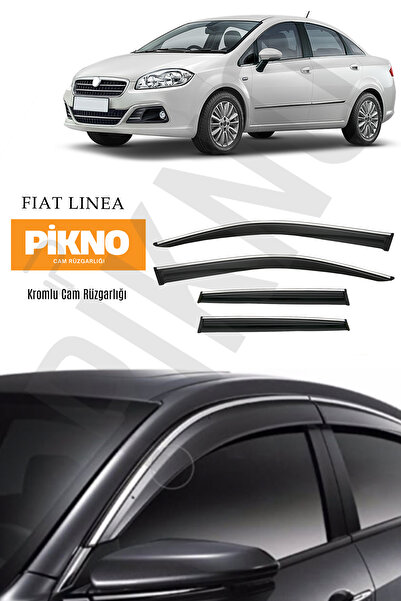 pikno Fiat Linea Kromlu Cam Rüzgarlığı 4'lü Set A+ Plus