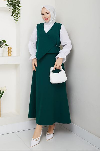 Maystore Rope Binding Vest and Skirt Set